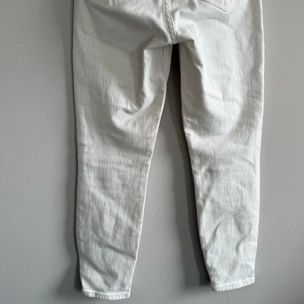 J. Crew White Skinny High-Rise 9”Toithpick Jeans Women size 25 P